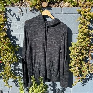 Gray/black ALL SAINTS Long sleeve + Hoodie